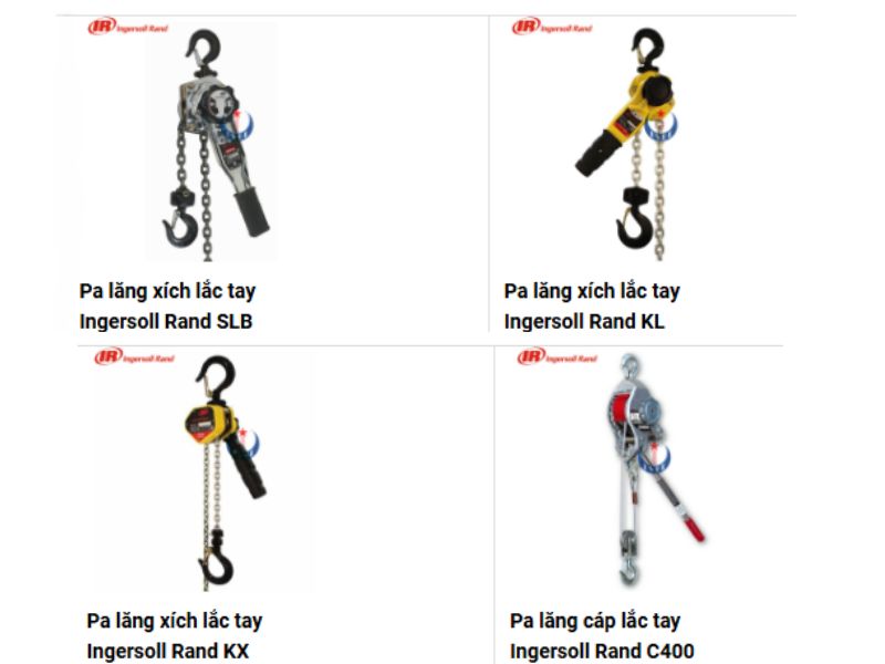 Giới thiệu về pa lăng xích lắc tay