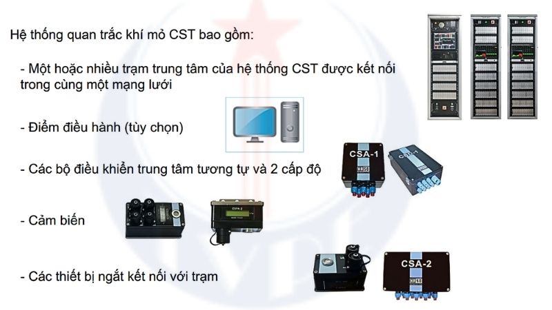 Cấu tạo hệ thống quan trắc khí mỏ CST-40
