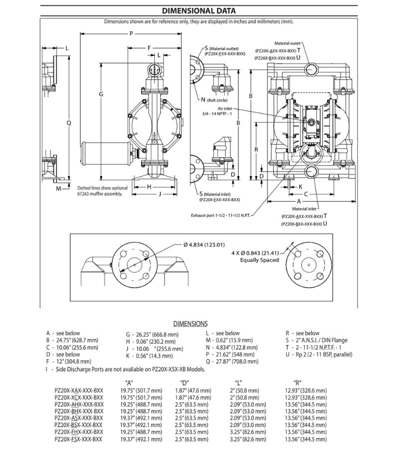Kích thước PZ20