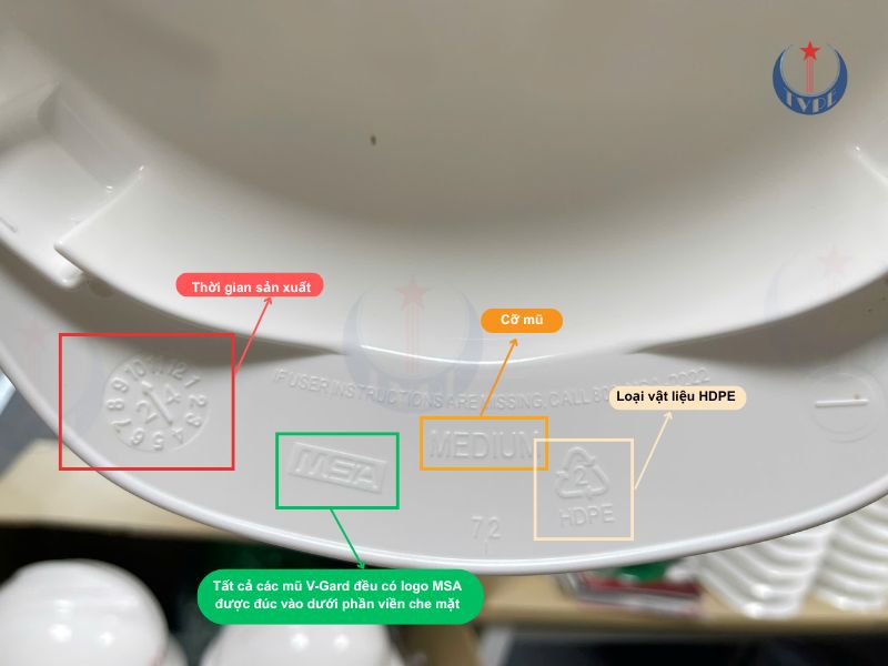 Các đặc điểm trong mũ V-Gard