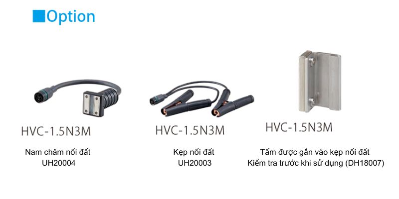 Phụ kiện máy dò điện áp cho đường ray đơn HVC-1.5N3M