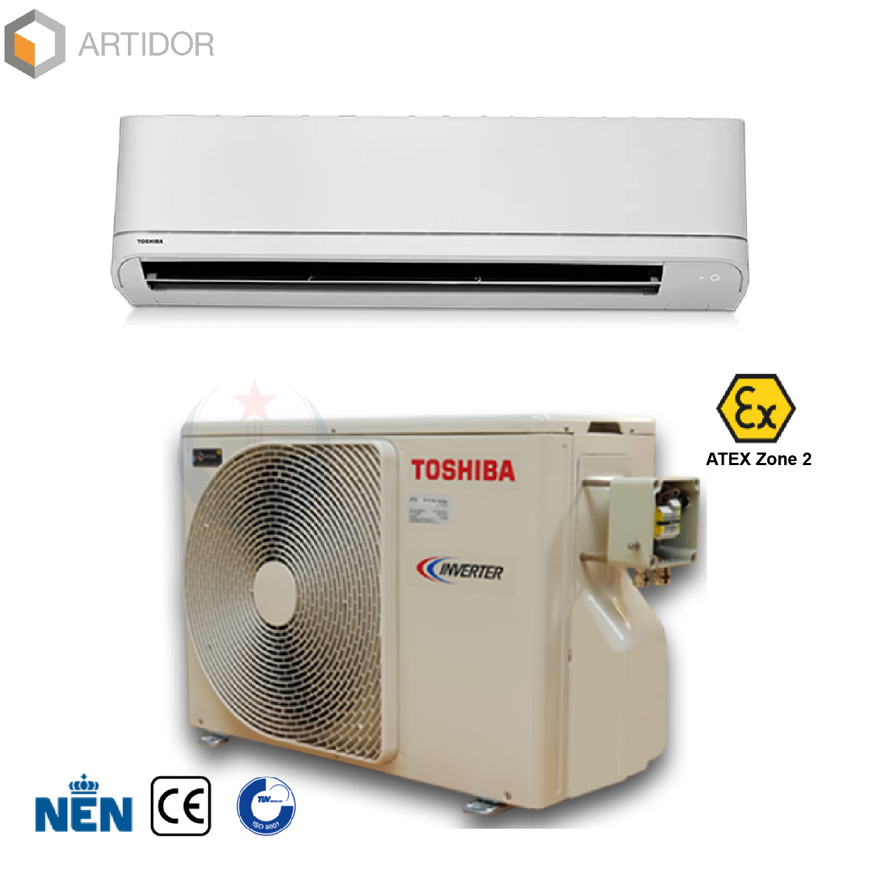 Điều hòa chống cháy nổ Toshiba 2.5~9.5KW