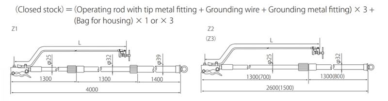 Sào thao tác loại lồng rút- Loại Z