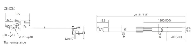 Thông số sào thao tác ZB