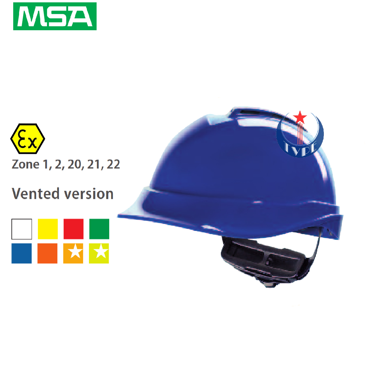 Mũ bảo hộ lao động MSA V-Gard 200