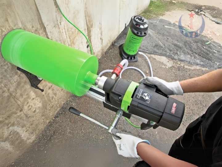 Cách sử dụng máy khoan rút lõi an toàn và đúng kỹ thuật