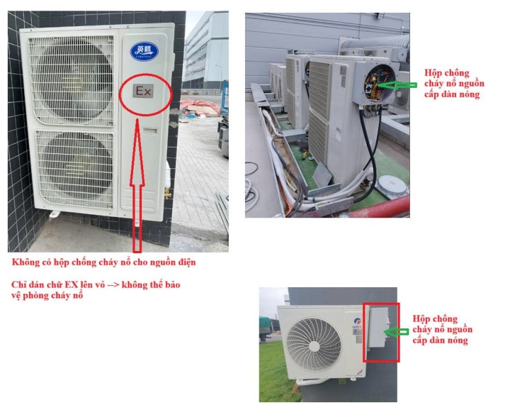 5 phút nhận biết điều hòa phòng nổ đạt chuẩn và hàng 