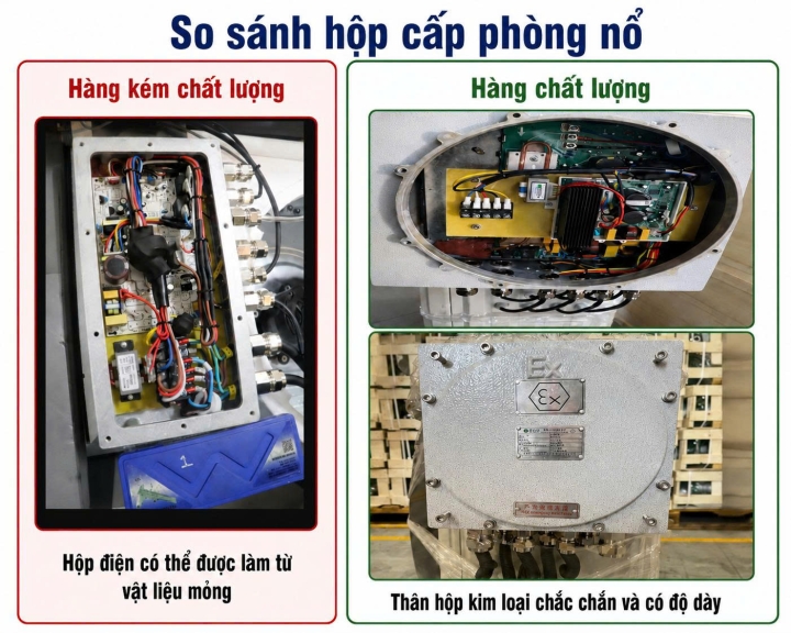 Phân biệt điều hòa phòng nổ đạt chuẩn và hàng kém chất lượng bằng mắt thường