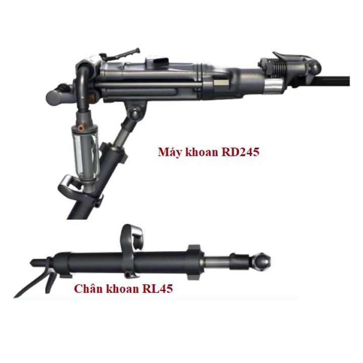 Búa khoan đá khí nén RD245 (Φ40 x 8000m) mỏ